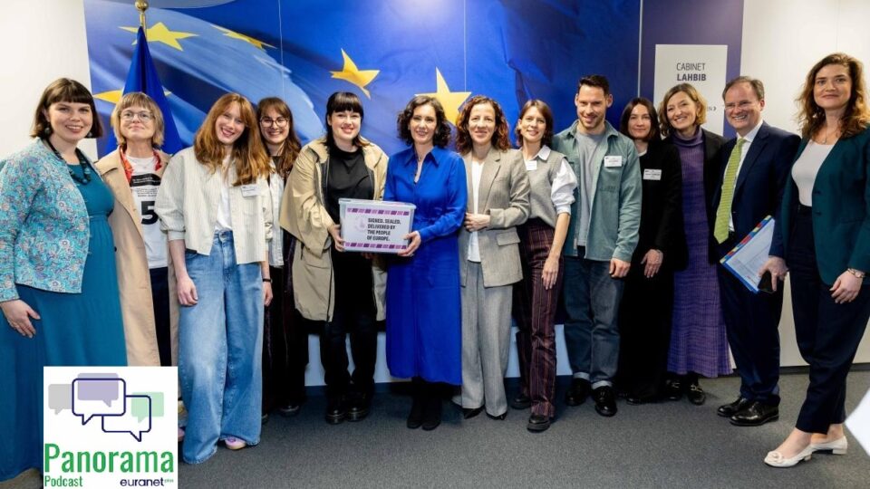EVP Roxana Mînzatu & Commissioner Hadja Lahbib with representatives of the European Citizens’ Initiative ‘My Voice, My Choice’ (photo © European Union 2026)